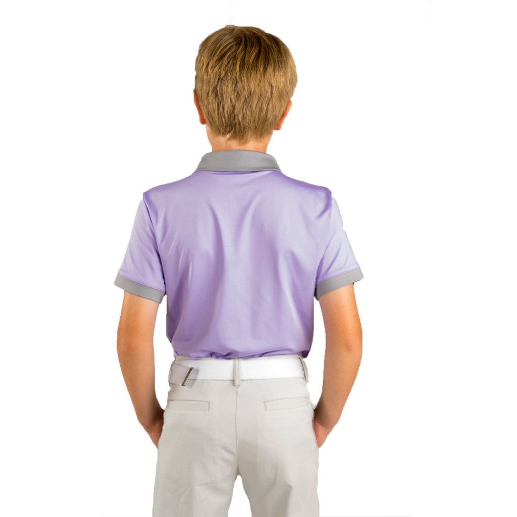 purple school polo